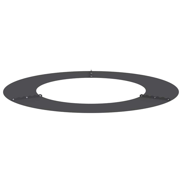 Baumringe für flache Oberflächen, 5 Stk., Schwarz, Ø50/80cm, Stahl