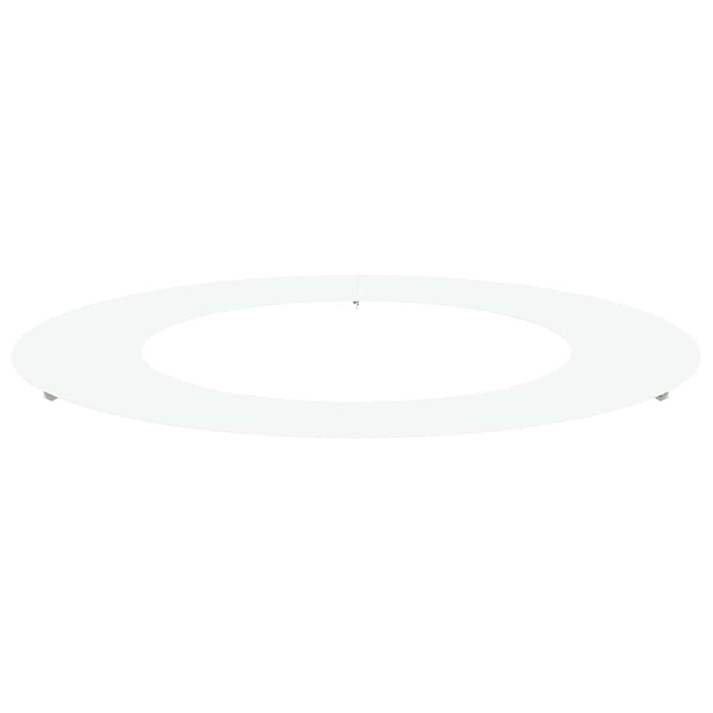 Baumring Weiß Stahl Ø50-80cm