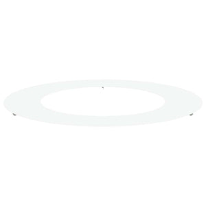 Baumring Weiß Stahl Ø50-80cm