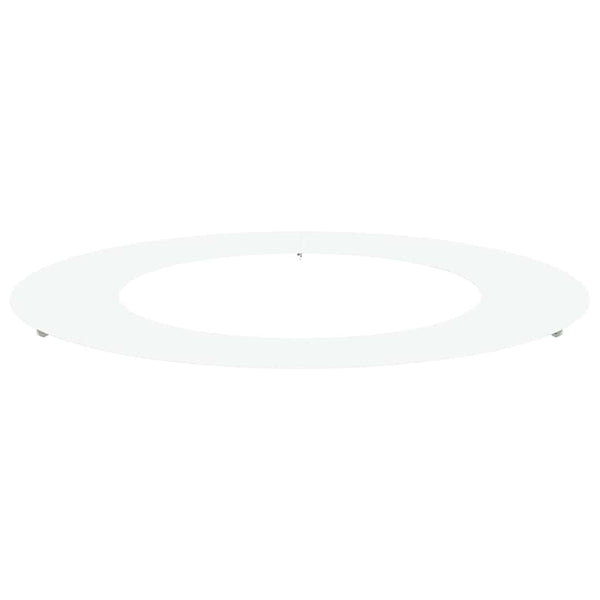 Baumring Weiß Stahl Ø50-80cm