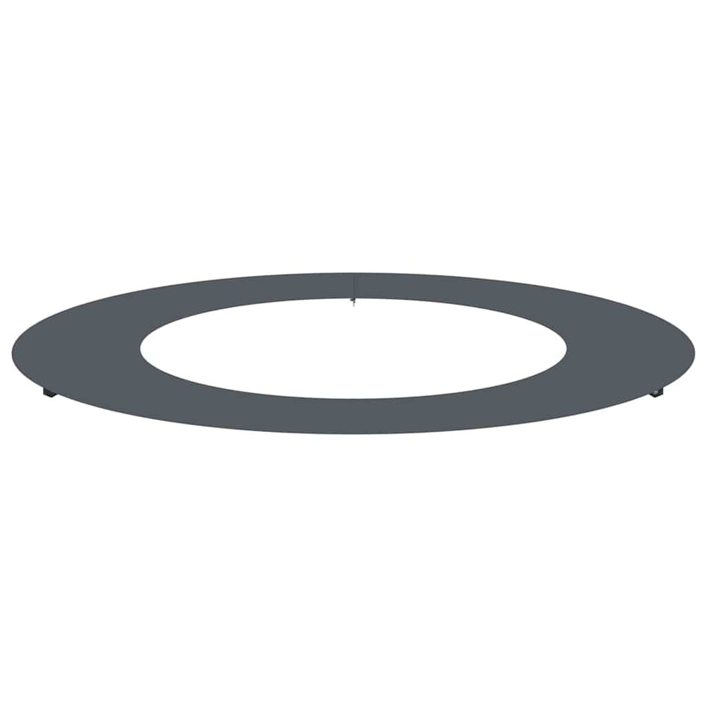 Baumring Flach Anthrazit Stahl Ø50-80cm