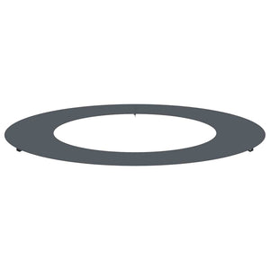 Baumring Flach Anthrazit Stahl Ø50-80cm