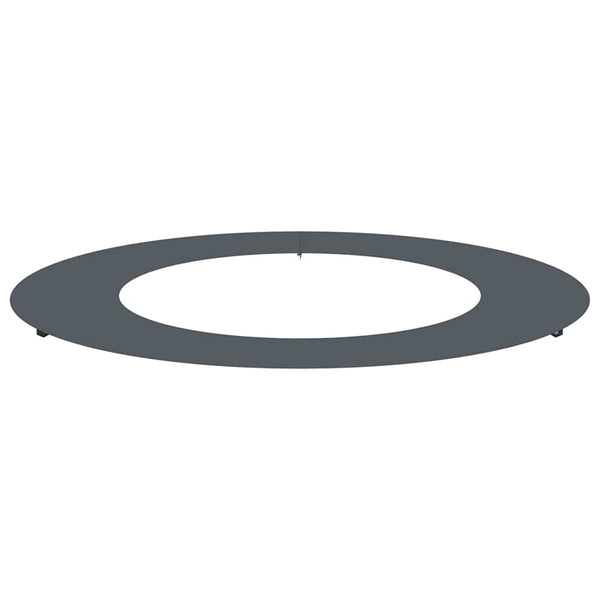 Baumring Flach Anthrazit Stahl Ø50-80cm