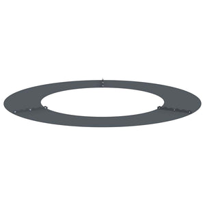 Baumring Flach Anthrazit Stahl Ø50-80cm