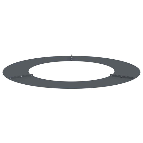 Baumring Flach Anthrazit Stahl Ø50-80cm