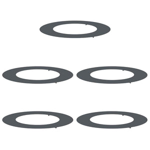 Baumringe Anthrazit Stahl Ø50/80cm 5er Set
