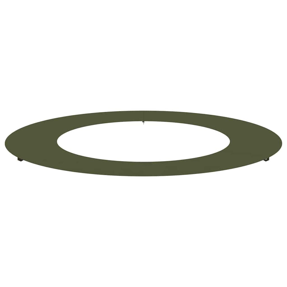Baumring Flach Olivgrün Ø50/80cm Stahl