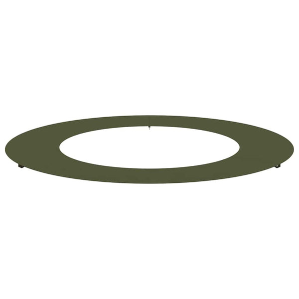 Baumring Flach Olivgrün Ø50/80cm Stahl
