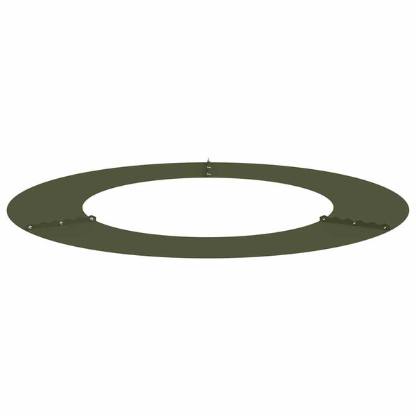 Baumring Flach Olivgrün Ø50/80cm Stahl