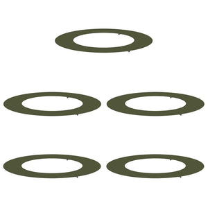 Baumringe, 5er Set, Olivgrün, Ø50/80cm, Stahl