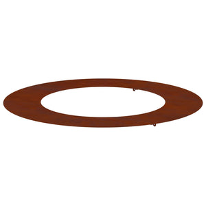 Baumring Flach Braun Ø50/80cm Wetterfeststahl