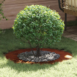 Baumringe für flache Bäume, 5 Stk., Braun, Ø50/80 cm