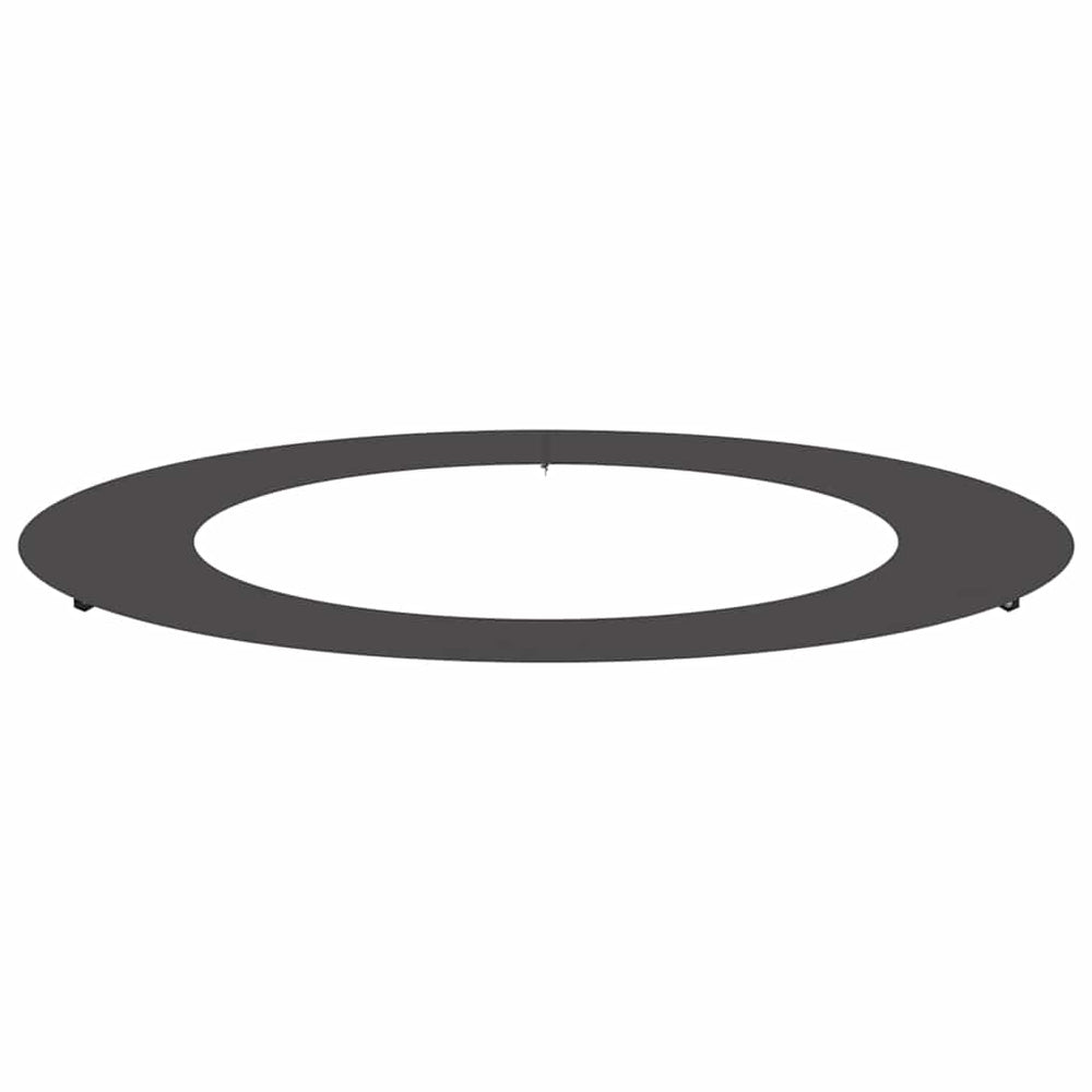Baumring Flach Stahl Schwarz Ø60-90cm