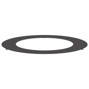 Baumring Flach Stahl Schwarz Ø60-90cm