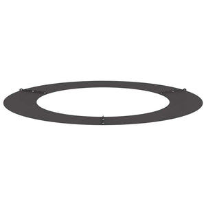 Baumring Flach Stahl Schwarz Ø60-90cm