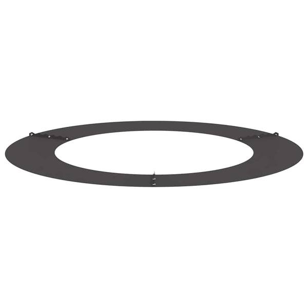 Baumring Flach Stahl Schwarz Ø60-90cm