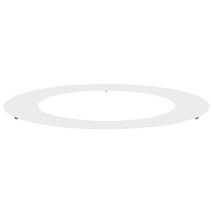 Baumring Weiß Stahl Ø60/90cm