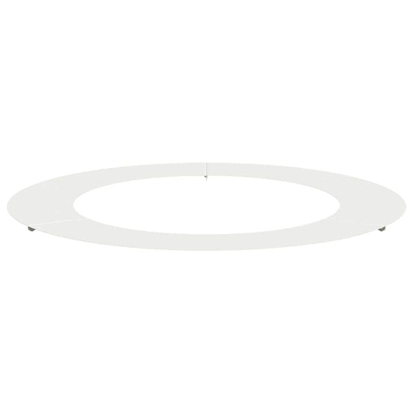 Baumring Weiß Stahl Ø60/90cm