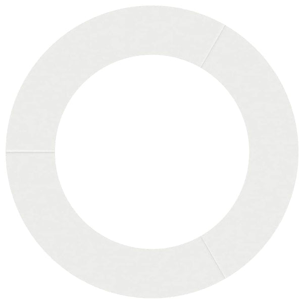Baumring Weiß Stahl Ø60/90cm