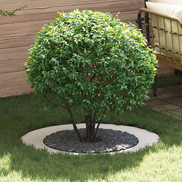 Baumringe Flach Stahl Weiß Ø60/90cm 5er Set