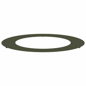 Baumring Flach Olivgrün Ø60/90 cm Stahl