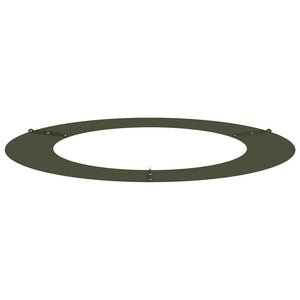 Baumring Flach Olivgrün Ø60/90 cm Stahl