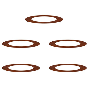 vidaXL convient aux anneaux de protection pour arbres plats 5 pcs Marron Ø60 / 90 cm
