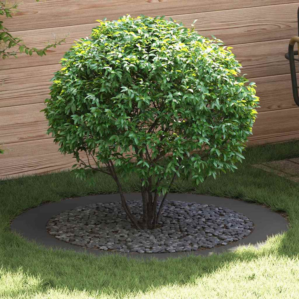 Baumring Schwarz Stahl Ø90/120cm