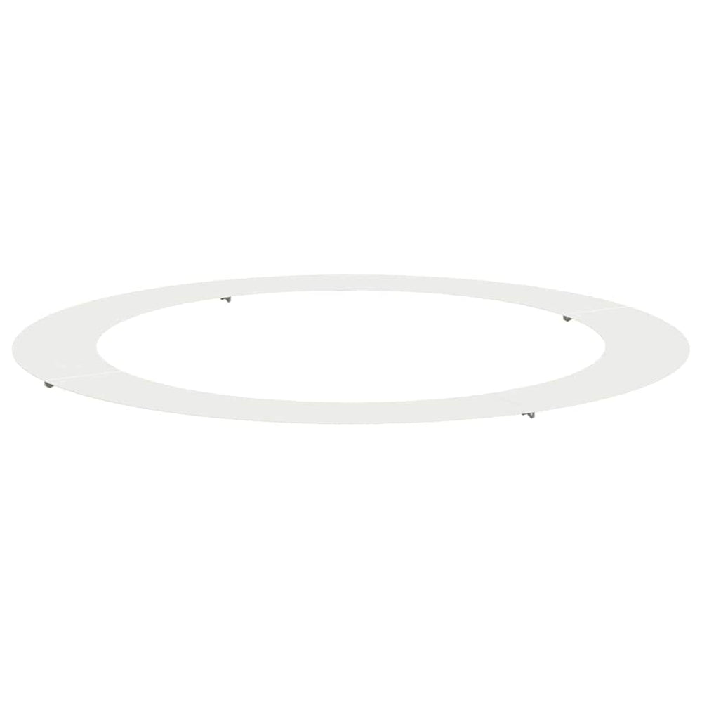 Baumring Weiß Stahl Ø90/120cm