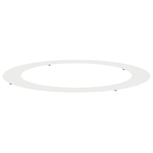 Baumring Weiß Stahl Ø90/120cm