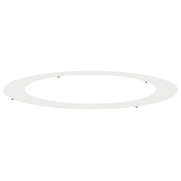 Baumring Weiß Stahl Ø90/120cm