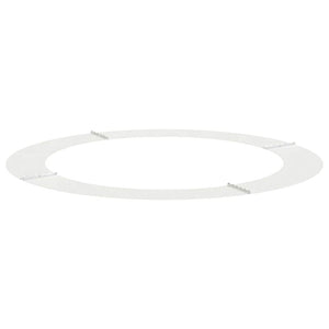 Baumring Weiß Stahl Ø90/120cm