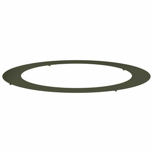Baumring Flach Olivgrün Stahl Ø90-120cm