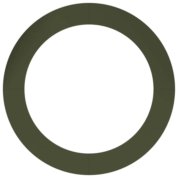 Baumring Flach Olivgrün Stahl Ø90-120cm