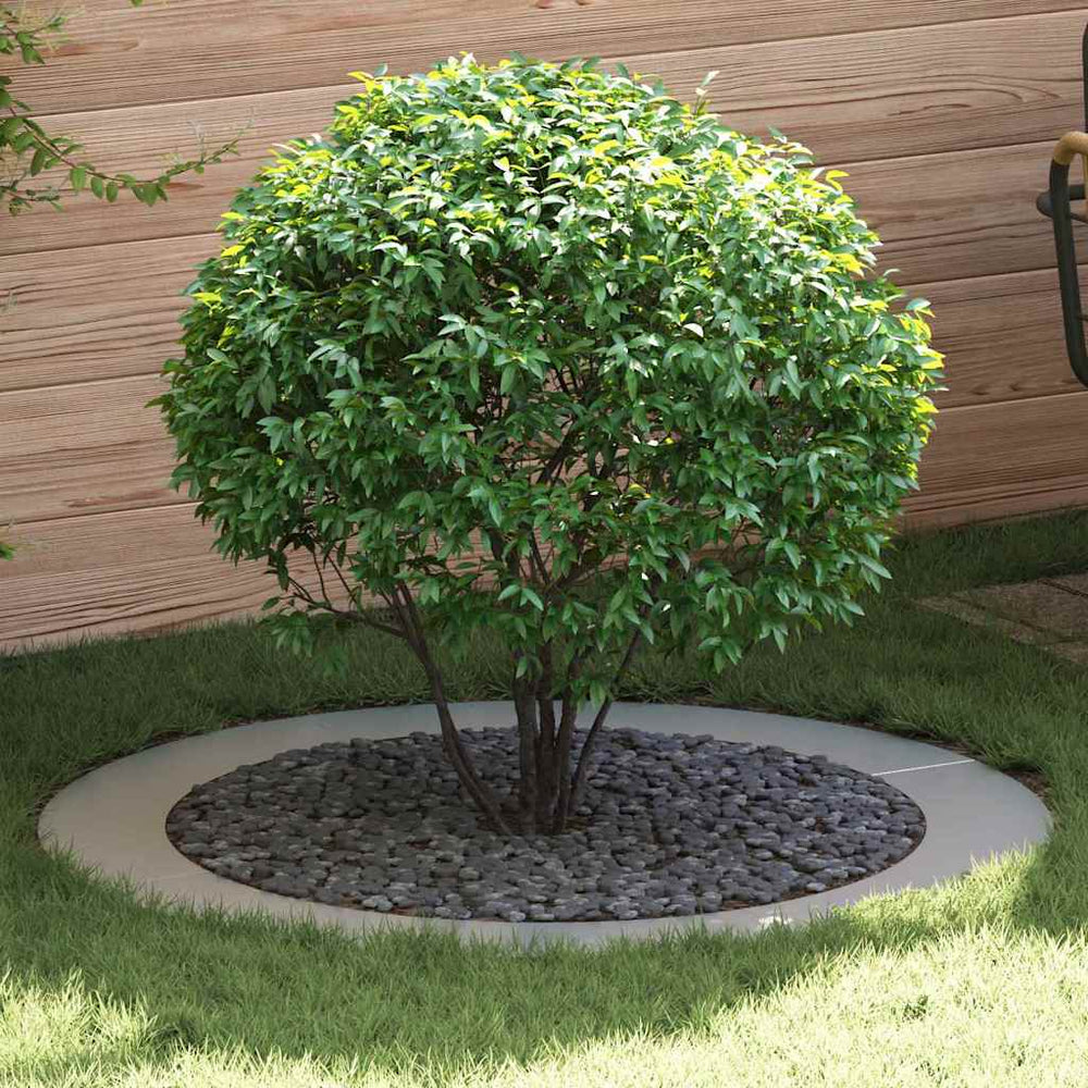 Baumringe, flach, 5 Stk., Silber, Ø90/120 cm