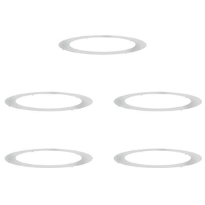 vidaXL Convient pour les anneaux d'arbres plats 5 pcs Argent Ø90 / 120 cm