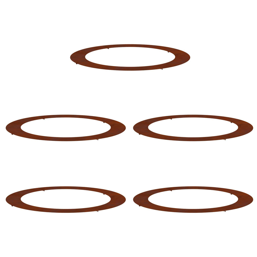 Baumringe Braun Ø90/120cm, 5er Set