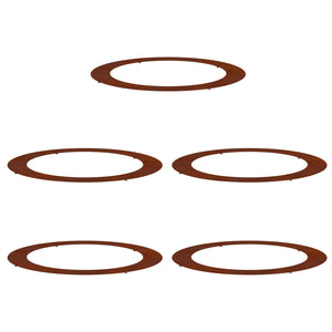 Baumringe Braun Ø90/120cm, 5er Set