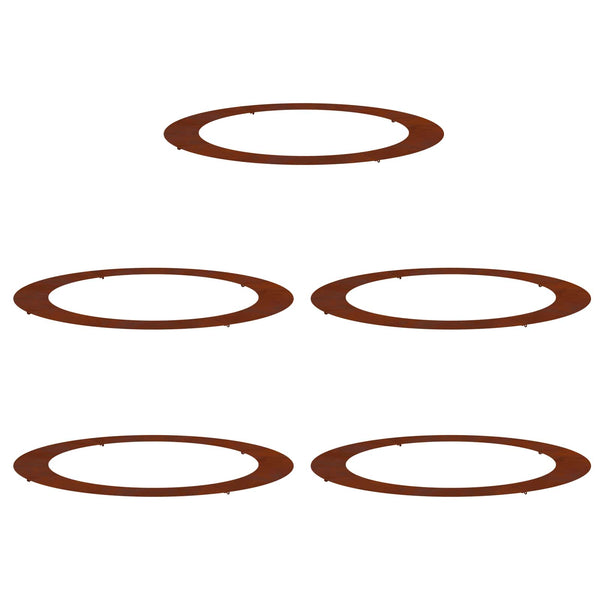 Baumringe Braun Ø90/120cm, 5er Set