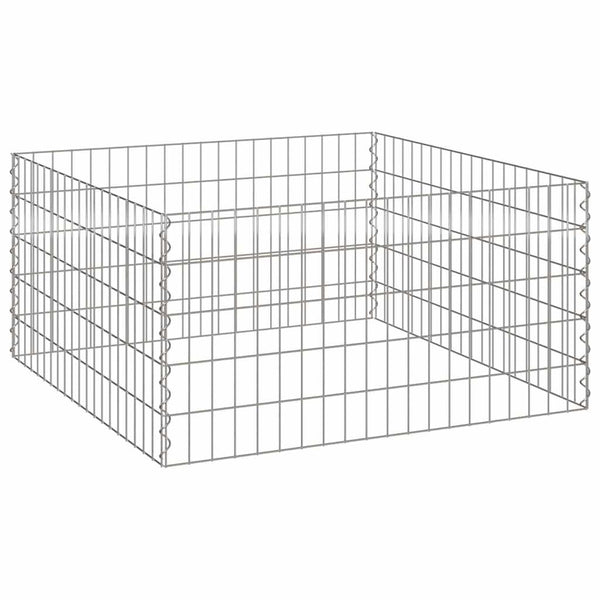 Quadratischer Komposter aus Eisen 100x100x50cm