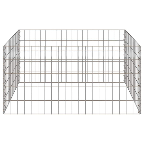 Quadratischer Komposter aus Eisen 100x100x50cm