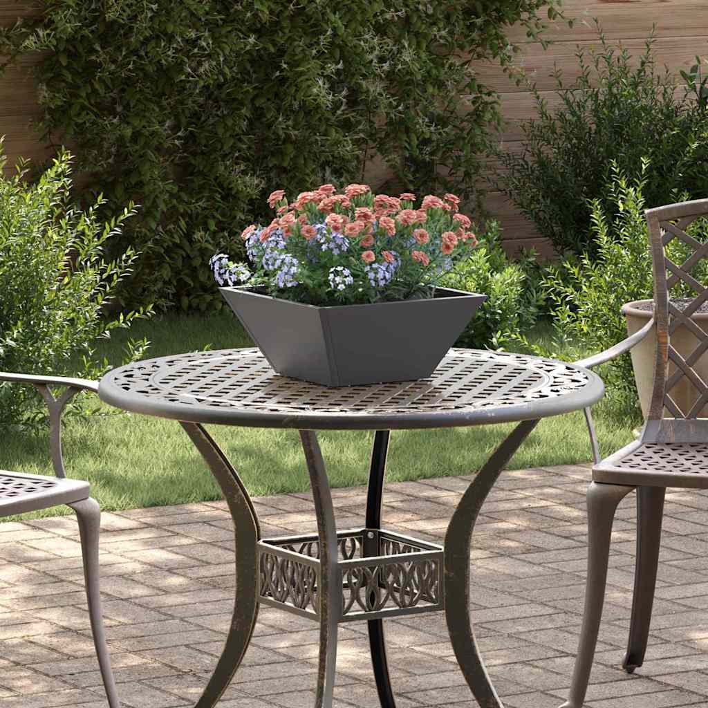 Schwarzes Garten-Pflanzgefäß 35x35x15cm