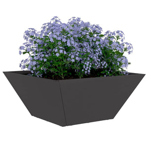 Garten Pflanzgefäß Set Schwarz 5-teilig