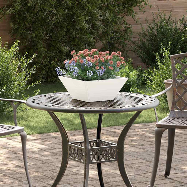 Garten Pflanzgefäß 5er Set Weiß 35x35x15cm
