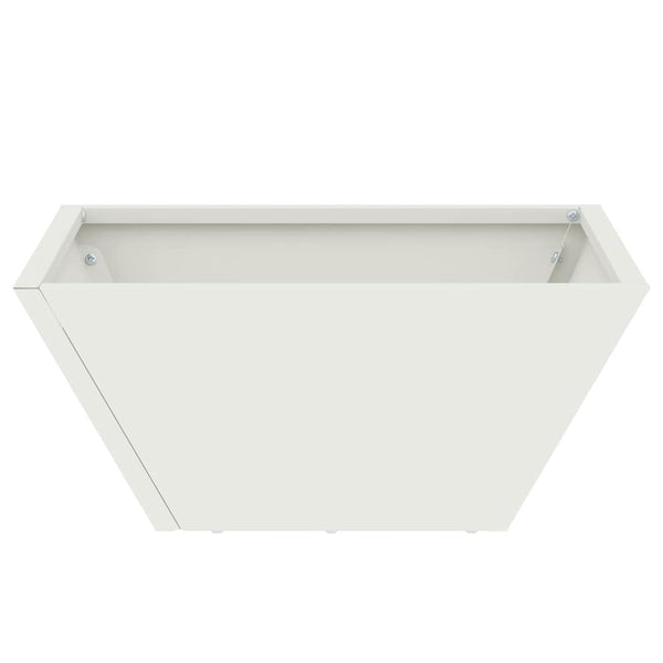 Garten Pflanzgefäß 5er Set Weiß 35x35x15cm