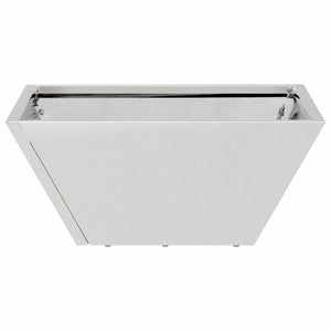 Edelstahl Garten Pflanzgefäß Silber 35x35x15cm