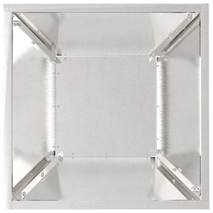 Edelstahl Garten Pflanzgefäß Silber 35x35x15cm