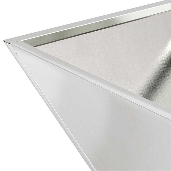 Edelstahl Pflanzgefäß Set, 5-teilig, Silber