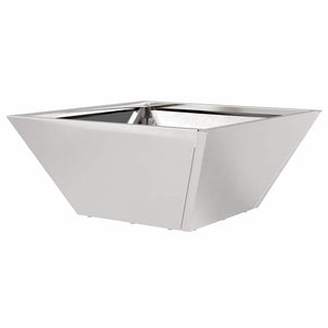 Edelstahl Pflanzgefäß Set, 5-teilig, Silber