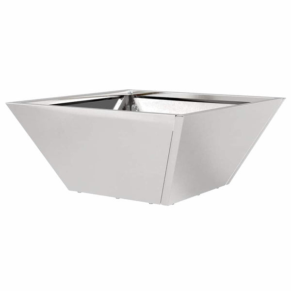 Edelstahl Pflanzgefäß Set, 5-teilig, Silber